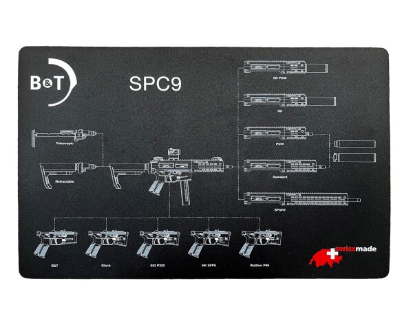 Zerlegematte B&T SPC9 Pro 43 x 28 cm schwarz