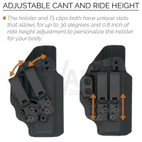 Tenicor CERTUM3 Holster zu Glock 19/45/26 MOS, RH,
